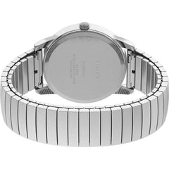 Timex Easy Reader Date Expansion Band Watch - Silver-Tone/Silver-Tone/White/D/35mm