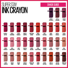 Maybelline New York Maybelline Super Stay Ink Crayon Matte Longwear Lipstick Makeup, Drive The Future, 0.04 Ounce, 165 Drive The Future, 0.04 ounces (Pack of 2)