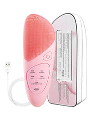 Excefore Silicone Face Brushes for Cleansing and Gentle Exfoliating, Waterproof Rechargeable Electric Facial Cleansing Brush, Sonic Facial Scrubber Exfoliator Brush