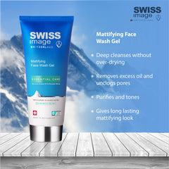 Swiss Image Essential Care Mattifying Face Wash Gel 200ml & Hydration Day Cream with SPF Filter 50ml For Daily Hydration| Long Lasting Mattifying & Hydration Look
