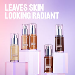 Revlon Illuminance Skin-Caring Liquid Foundation, Hyaluronic Acid, Hydrating and Nourishing Formula with Medium Coverage, 301 Cool Beige (Pack of 1)