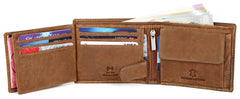 WildHorn Men Leather Wallet for Men Men's Wallet - TAN HUNTER
