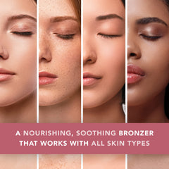 Doll 10 Golden Pearl Face & Body Bronzer - Limited Edition Long Wear Lightweight Pressed Powder Contour Compact