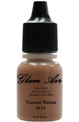 Glam Air Airbrush Makeup Foundation Water Based Matte M14 Toasted Walnut (Ideal for Normal to Oily Skin) 0.25oz