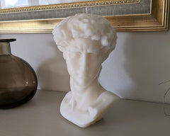 BONUS Large Bust David Statue Soy Wax Scented Candle Hand Poured Aroma Candle Home Candle
