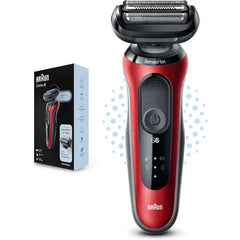 Braun Series 6 Wet & Dry Electric Shaver (61-R1000S) - Red
