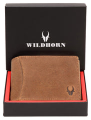 WildHorn Men Leather Wallet for Men Men's Wallet - TAN HUNTER