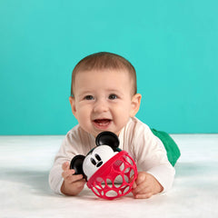 Bright Starts Disney Baby Minnie Mouse Rattle Along Buddy Easy-Grasp Toy, Ages Newborn +