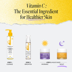 Derma E Vitamin C Intense Night Cream β Brightening And Hydrating Facial Skin Renewing Cream β Anti-Aging Overnight Facial Moisturizer 2 Oz