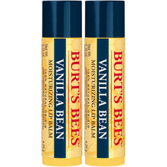 Burt's Bees 100% Natural Moisturizing Lip Balm, Vanilla Bean - 2 Tubes
