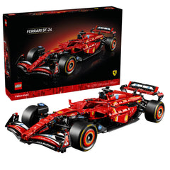 LEGO Technic Ferrari SF-24 F1 Model Car Kit - Building Set for Adults, Ages 18+ with Realistic Features - Ferrari DIY Craft for Display - Gift Idea for F1 Fans - 42207