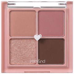 rom&nd Better Than Eyes, Eyeshadow Palette, Natural Pink-brown Matte and Glitter Shades - 02 Dry Rose