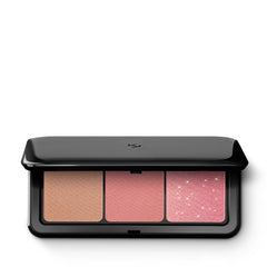 KIKO Milano Multi Finish Trio Blush & Bronzer Palette 02 | Face With 1 And 2 Blushes In Matte Metallic Finishes, 02 Mauve, 105.0 grams