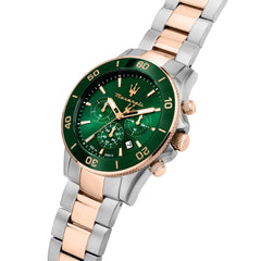 Maserati Competizione Men's Watch, 43mm, bracelet, Chronograph, Quartz Watch - R8873600004, Rose Gold/Stainless Steel