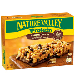 Nature Valley Protein Bar Box of 4 Bars, Chocolate Peanut Butter, High Protein Energy Bar, Low carb, Low Sugar, No Artificial Colors, Flavors And Preservatives & Gluten Free