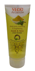 VLCC Clear & Fair Face Wash - Haldi & Tulsi, 100ml Tube