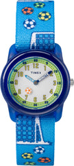 Timex Kid's Analog 28 mm Elastic Fabric Strap Watch - Soccer