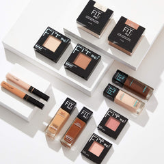 Maybelline New York Fit Me Matte + Poreless Liquid Foundation Makeup, 370 Deep Bronze, 2 COUNT