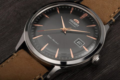 Orient Mens Automatic Watch, Analog Display and Leather Strap FAC08003A0