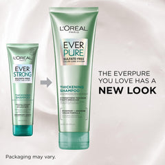 L’Oréal Paris Hair Care EverStrong Thickening Sulfate Free Shampoo & Conditioner Kit, Thickens + Strengthens, For Thin, Fragile Hair, (8.5 fl. oz. each)