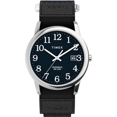 Timex Easy Reader Date Expansion Band Watch - Blue/Silver-Tone/Blue/35mm