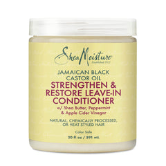 SHEA MOISTURE Leave In Conditioner Conditioner For Hair Jamaican Black Castor Oil To Soften and Detangle Hair 20 oz