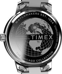 Timex 45 mm Chicago Watch - Stainless Steel/Blue/Silver-Tone