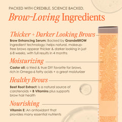 Grande Cosmetics GrandeBROW 2-in-1 Tinted Brow Gel + Brow Enhancing Serum, Light