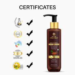 Khadi Organique Anti Hair Fall Shampoo/Cleanser (NO SLS & PARABEN) For Hair-fall Control, Shiner & Silky Hairs, Regenerates New Hair Follicles Men & Women (200 ml)