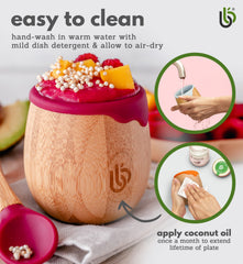 bamboo bamboo Baby and Toddler Sippy Cup - 5 Oz Eco-Friendly Dinky Cup with Cute Silicone Drip Rim for Teeth and Gum Protection - Ideal Toddler Transition Cup (Lilac)