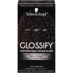 Schwarzkopf Glossify Customizable Color Gloss, Ash Brown