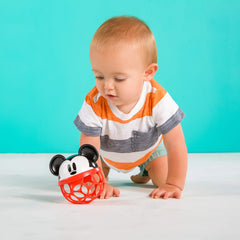 Bright Starts Disney Baby Minnie Mouse Rattle Along Buddy Easy-Grasp Toy, Ages Newborn +
