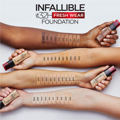 L'Oreal Paris Makeup Infallible Up to 24 Hour Fresh Wear Foundation, All-day Staying Power meets Lightweight, Breathable Coverage