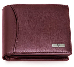 WildHorn® RFID Protected Genuine Leather Wallet & Gift Combo for Men - Maroon M