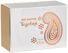 Nabeel Perfumes Mini Bakhoor Tajebni Incense Solid Perfume For Unisex, 36 X 3 Gm