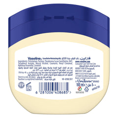 Vaseline Moisturizing Petroleum Jelly, for dry skin, Cocoa Butter, to heal dry and damaged skin, 100ml