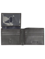 Steve madden Leather Rfid Blocking Wallet With Extra Capacity Id Window - Brown
