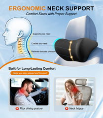 Allaboutsla 2-Pack Car Neck Pillow, Car Headrest Pillow for Neck Support