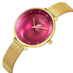 Curren Casual Watch For Women Analog Metal - 9029