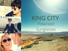 King City Polarized Aviator Sunglasses for Men, Women, Classic Pilot Style, Metal Frame, UV protection for Driving, Fishing, Sports