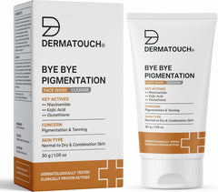 DERMATOUCH Bye Bye Pigmentation Face Wash || Anti Pigmentation Face Wash for Women/Men with Niacinamide, Kojic Acid, & Glutathione - 30.00 g (Pack of 1)