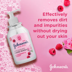 Johnson's Vita-Rich, Replenishing Hand Wash, Raspberry And Peony - 300ml