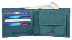 WildHorn® RFID Protected Genuine Leather Wallet & Gift Combo for Men - Blue Hunter