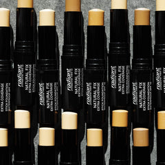 Radiant Professional Natural Fix Extra Coverage Stick Foundation - Full Coverage Waterproof Foundation & Contouring Stick - SPF 15 Paraben & Oil Free Matte Finish - 8.5 g - Tawny (06)