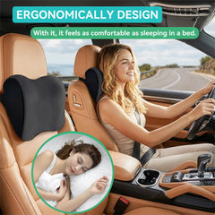 Super Fit Car Headrest Pillow, Car Pillow for Driving with Adjustable Strap