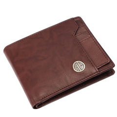 HAMMONDS FLYCATCHER Genuine Leather Wallet for Men - RFID Protected Leather Purse for Men, Money Purse for Men, Bi-Fold Wallet - 6 Card Slots, 1 Card Case, Coin Pocket, Hidden Pockets - Antique Brown