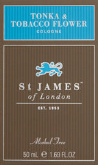 St James of London Tonka & Tobacco Flower Cologne, 1.69 Fl Oz