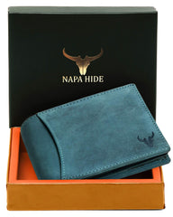 Napa Hide by Wildhorn RFID - Blue