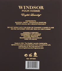 English Laundry Windsor Pour Homme Eau de Parfum Spray, 3.4 Fl Oz