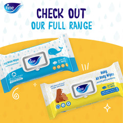 Fine Baby Water Wipes, 99% Pure Water, Free from Alcohol, Fragrance & Paraben, 72 Sheets